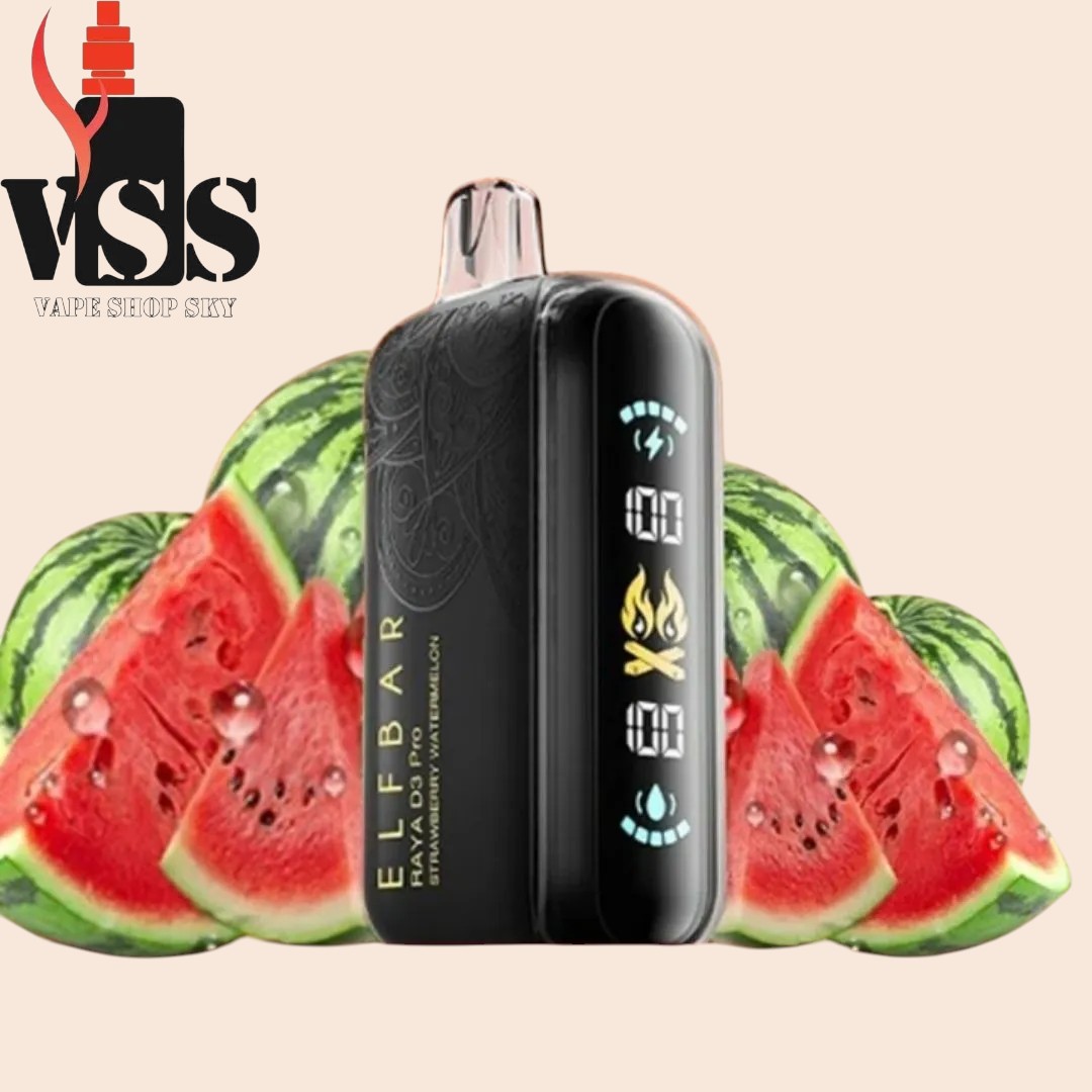 watermelon ice cream vape ELFBAR Raya D3 Pro Mike Tyson Vapes Flavors Flavour|Spearmint Colour:Pink Blue