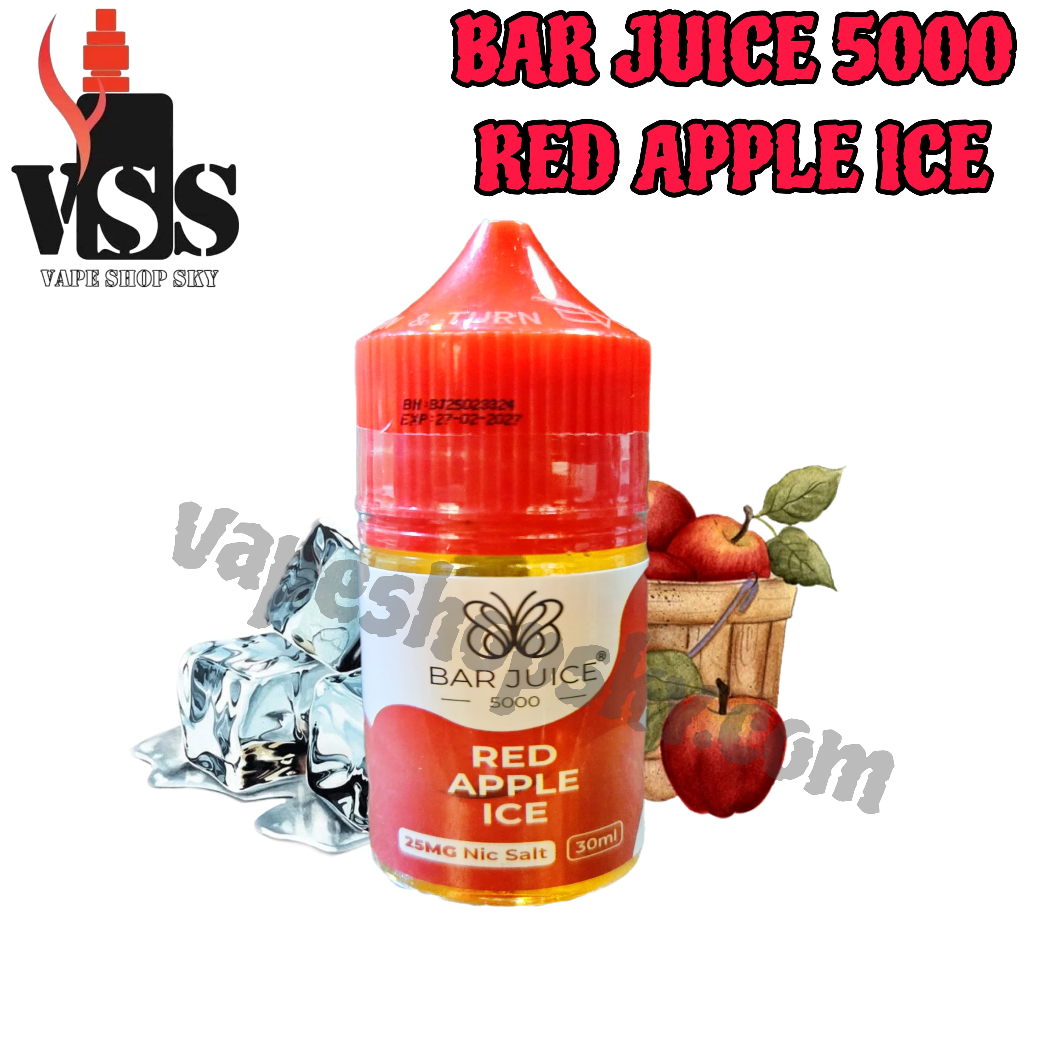 elf bar vape uk 7 Daze Salt Series E-Juice - Original Reds Apple Iced main image 1