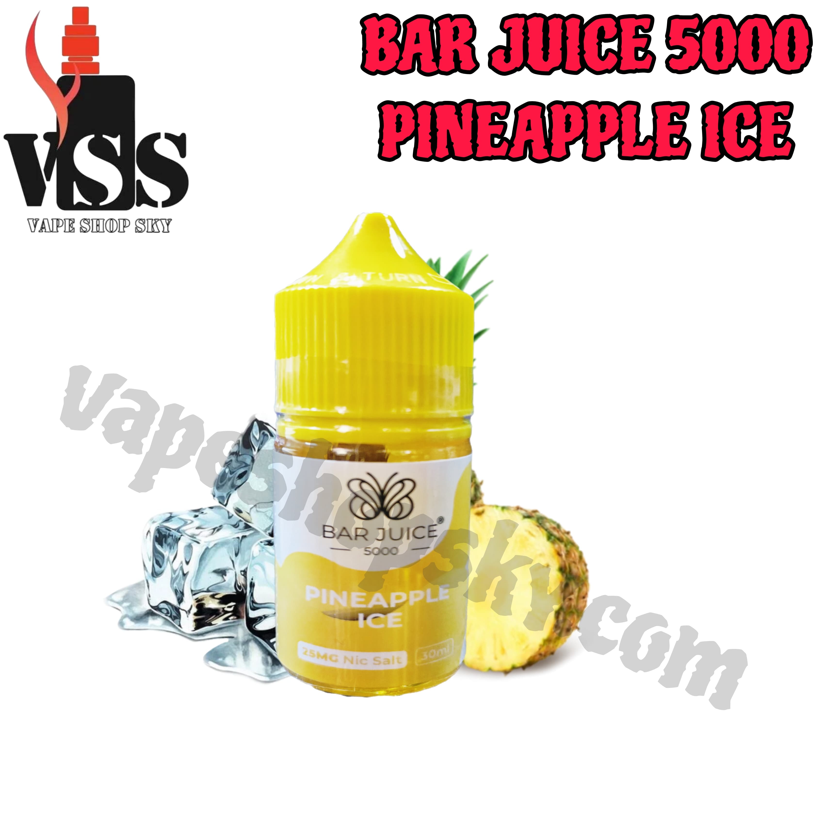 BAR Juice Nic Salt 5000 Pineapple Ice 30ml