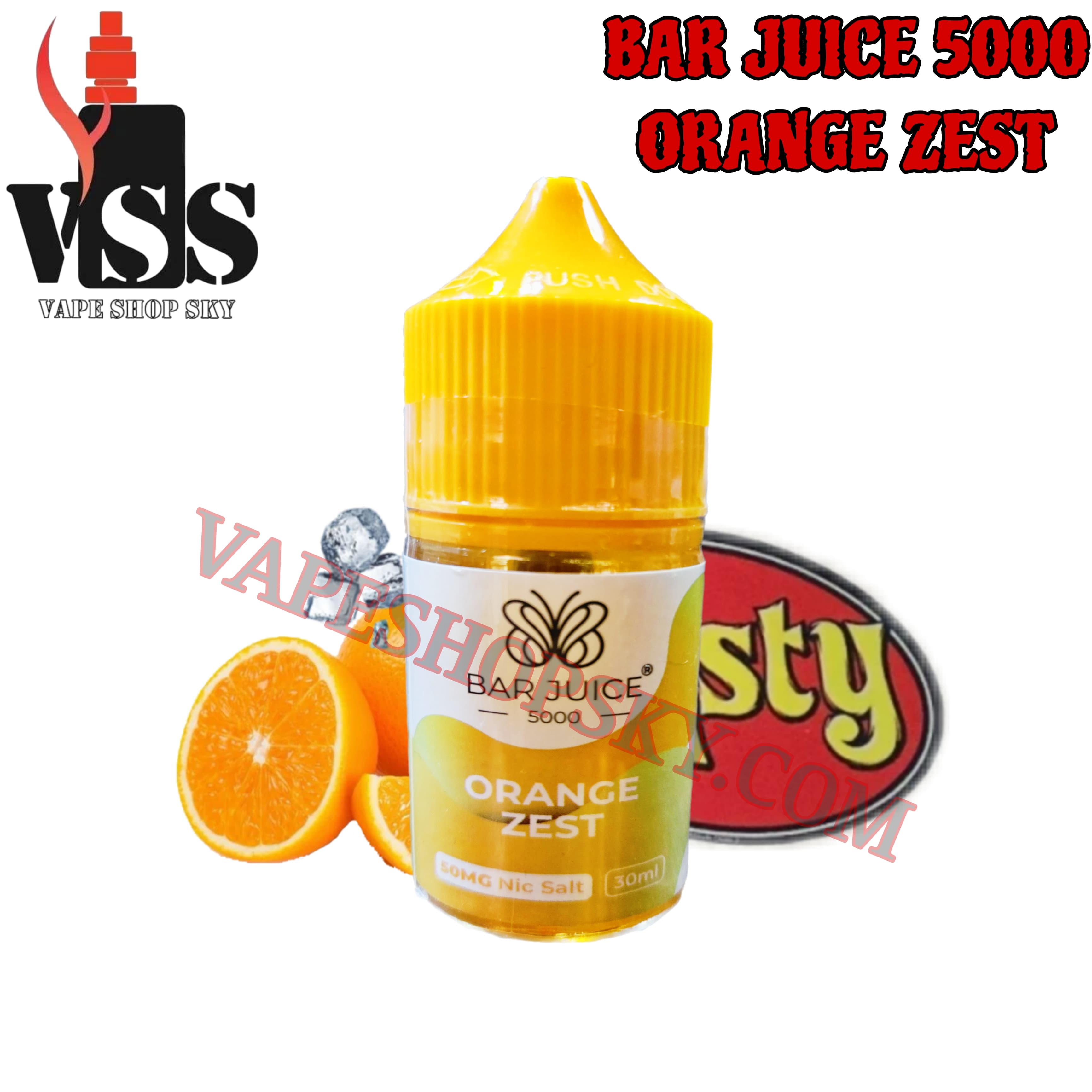 how long does a 30ml vape juice last BAR Nic Salt 5000 Orange Zesty Choose Flavor:Red Berry Cabana Delta 9 THC Disposable Vape GEN S | High-Power