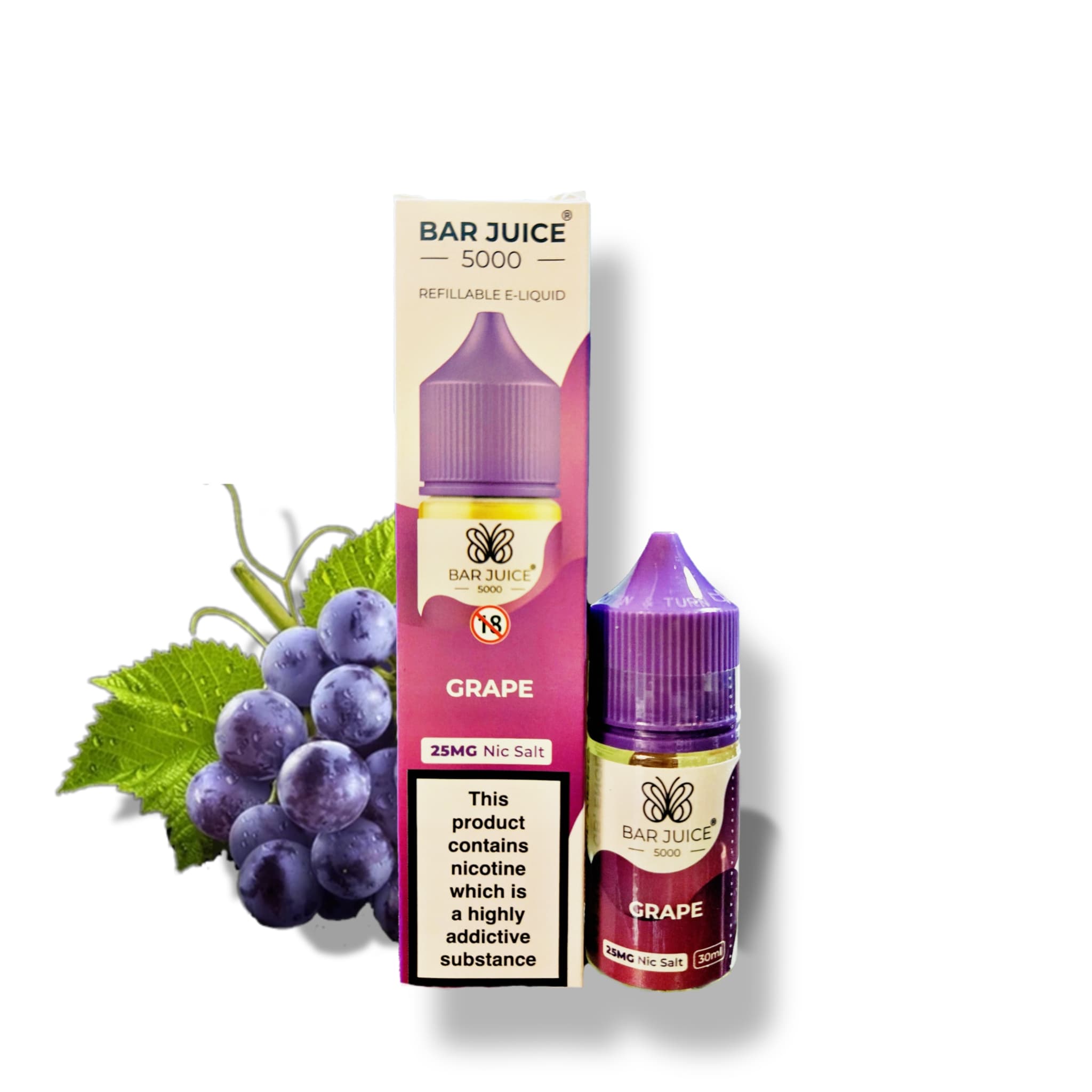 BAR JUICE GRAPE NICSALT 30ML
